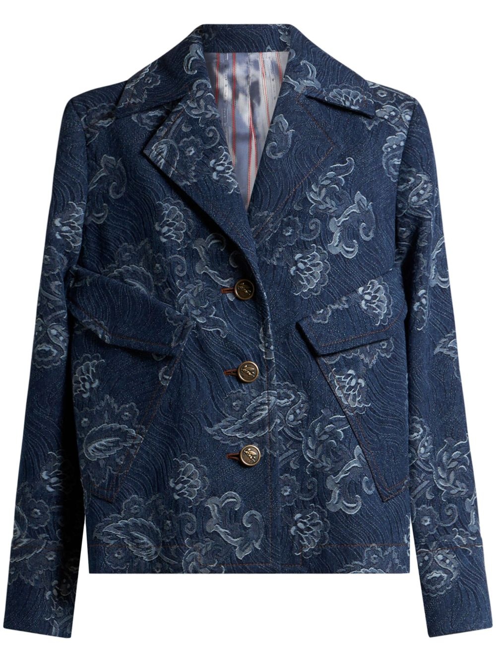 denim blazer - 1