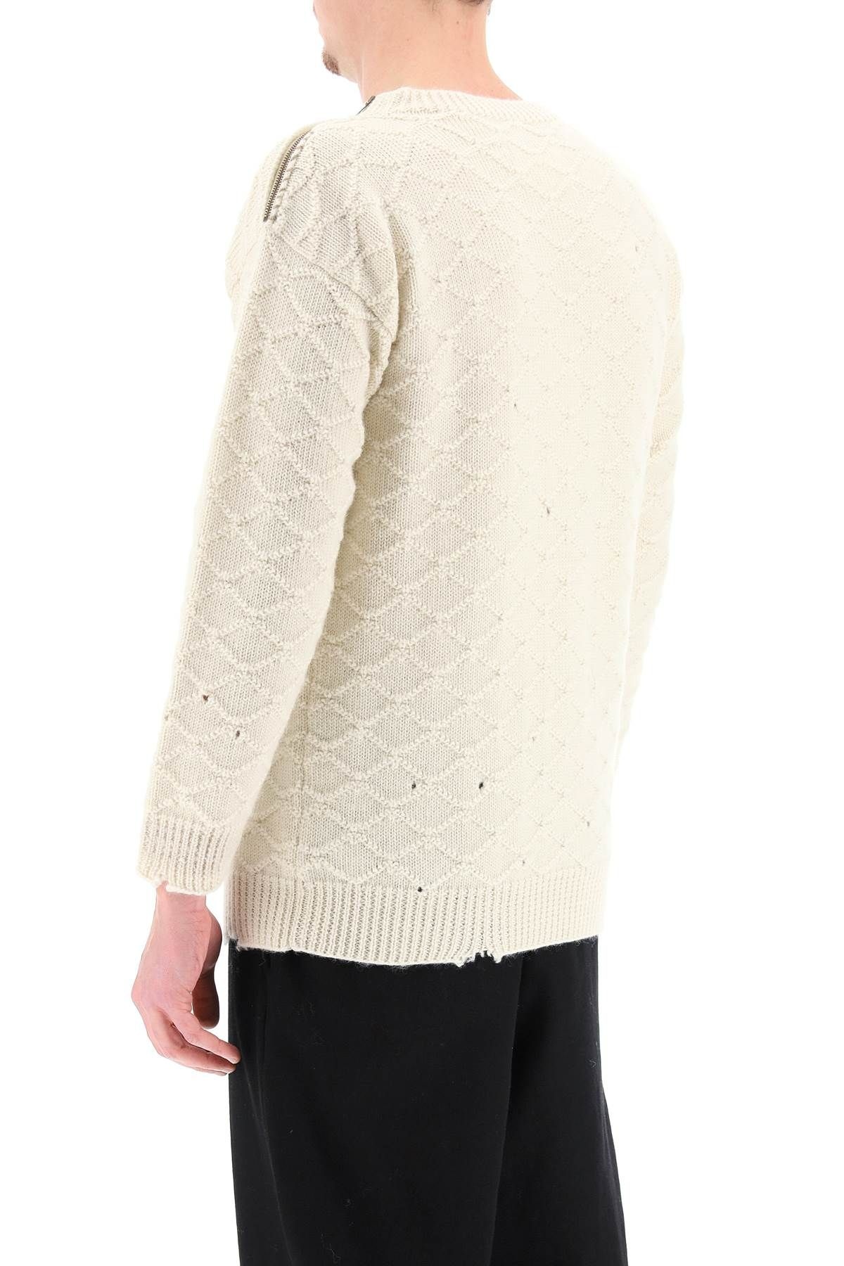 DISTRESSED WOOL SWEATER - 4