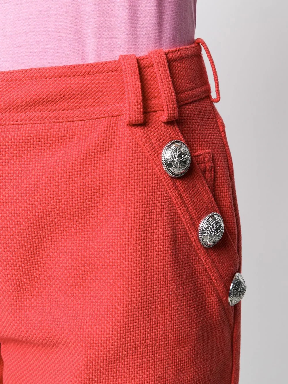 decorative buttons shorts - 5