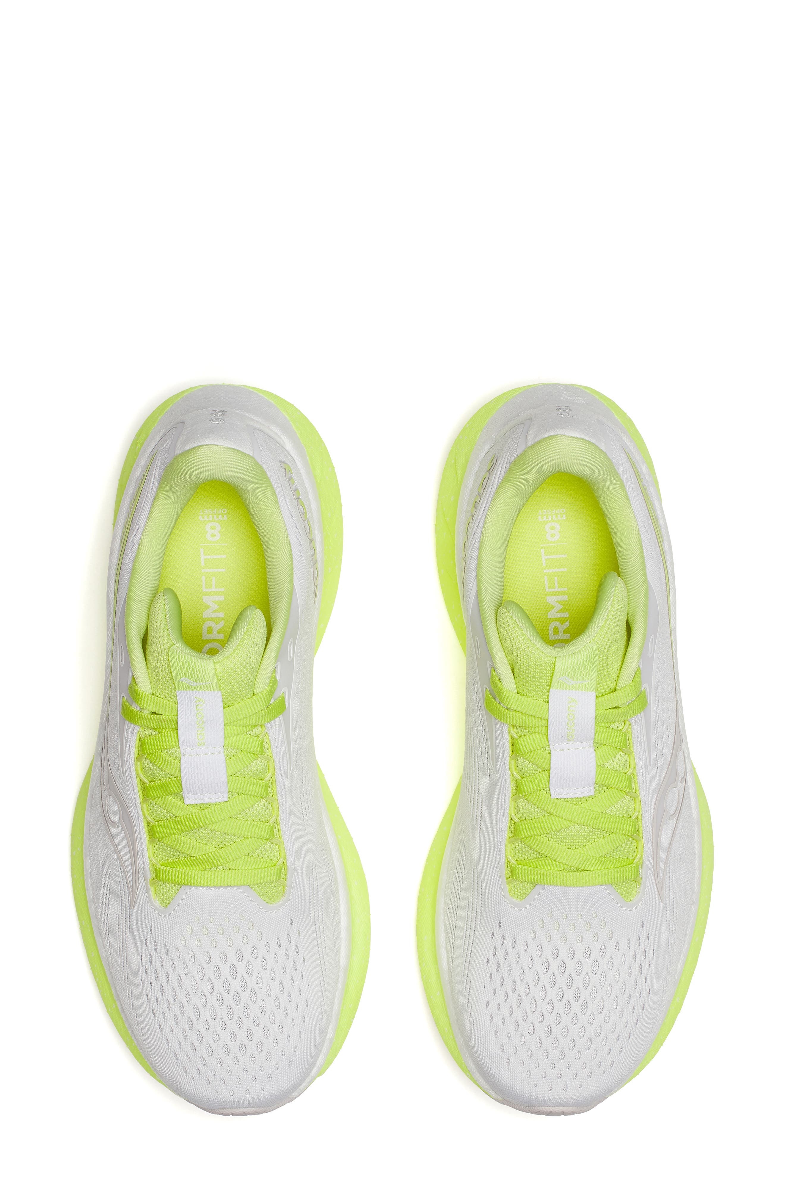Saucony Ride 18 Running Shoe in White/Sunny at Nordstrom - 3