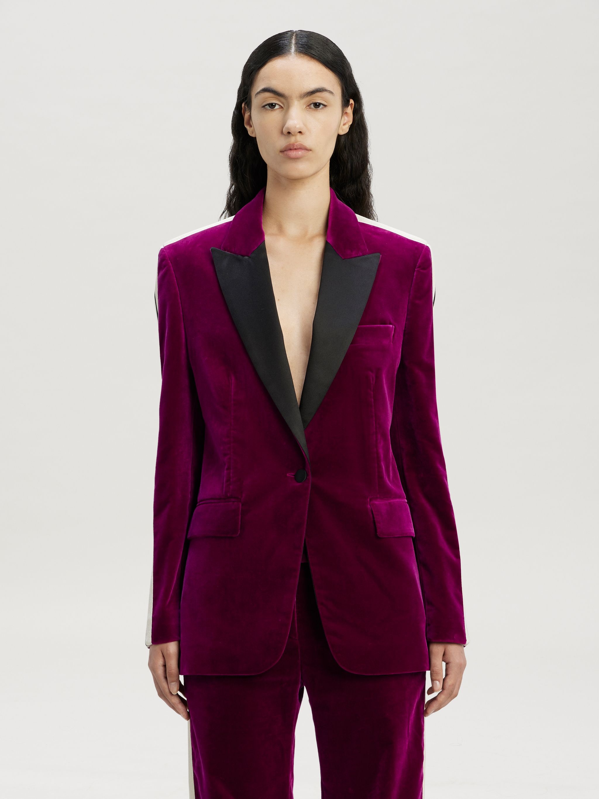 TUXEDO VELVET BLAZER - 3