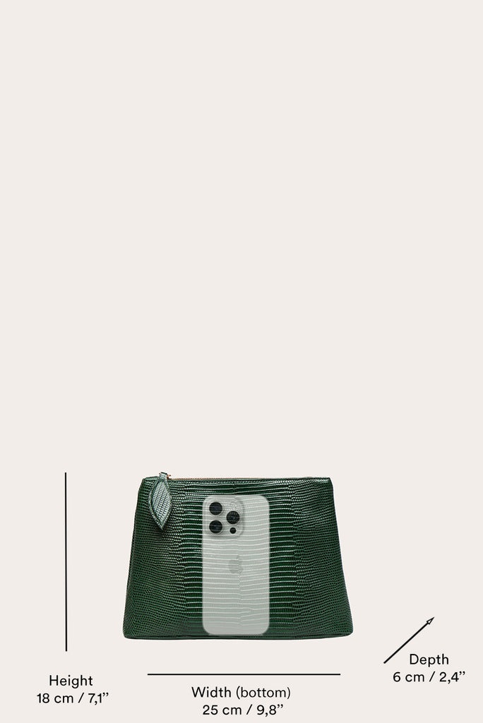 ZIP CLUTCH EMERALD - 4