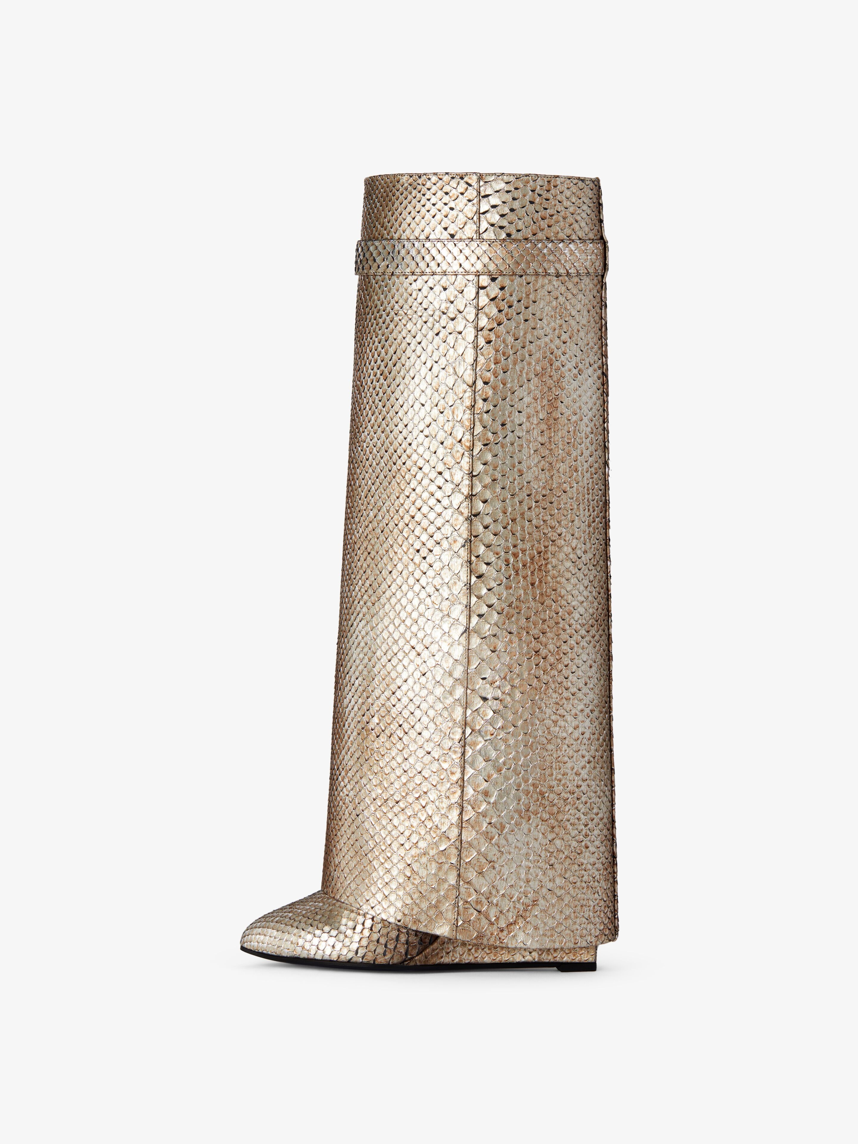 SHARK LOCK BOOTS IN PYTHON WITH IRIDESCENT EFFECT - 5