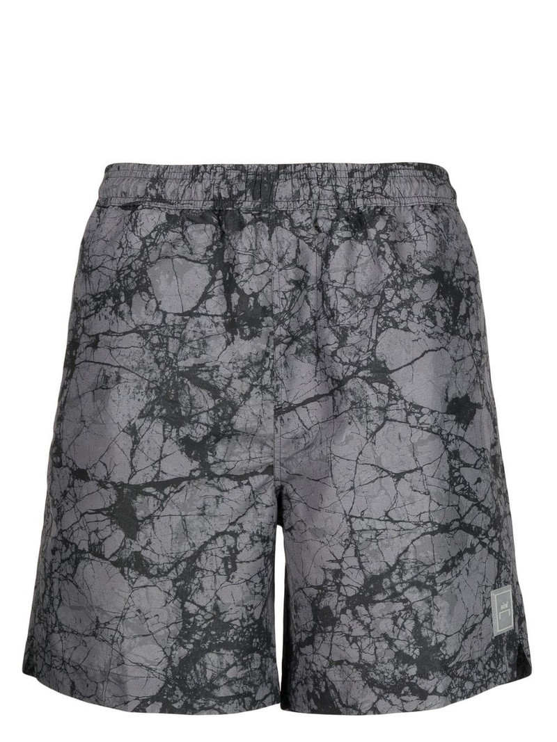 logo-patch swim shorts 1