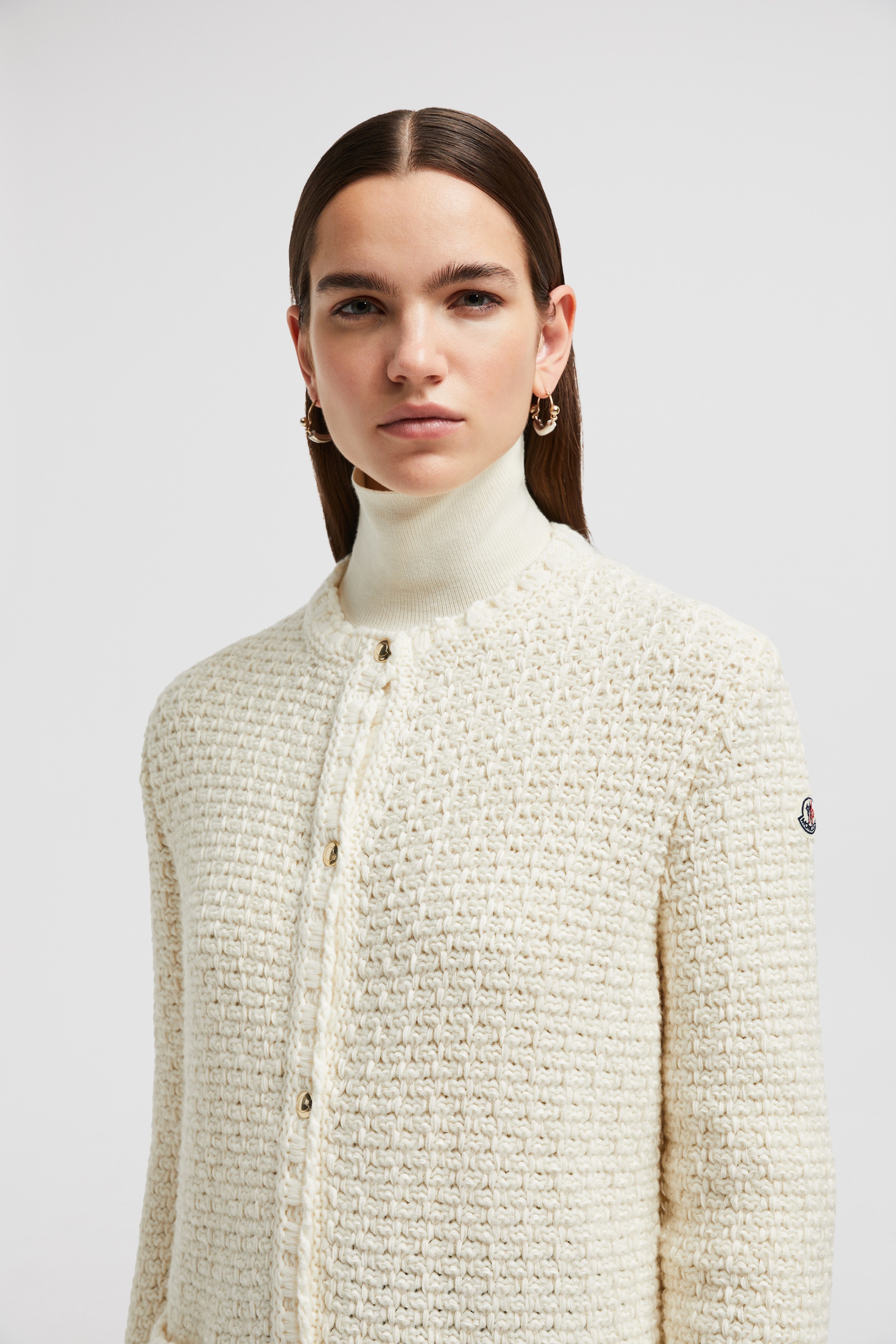 Padded Wool Long Cardigan - 4