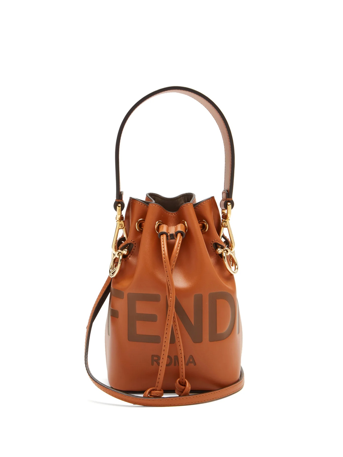 Mon Tresor mini leather bucket bag - 1