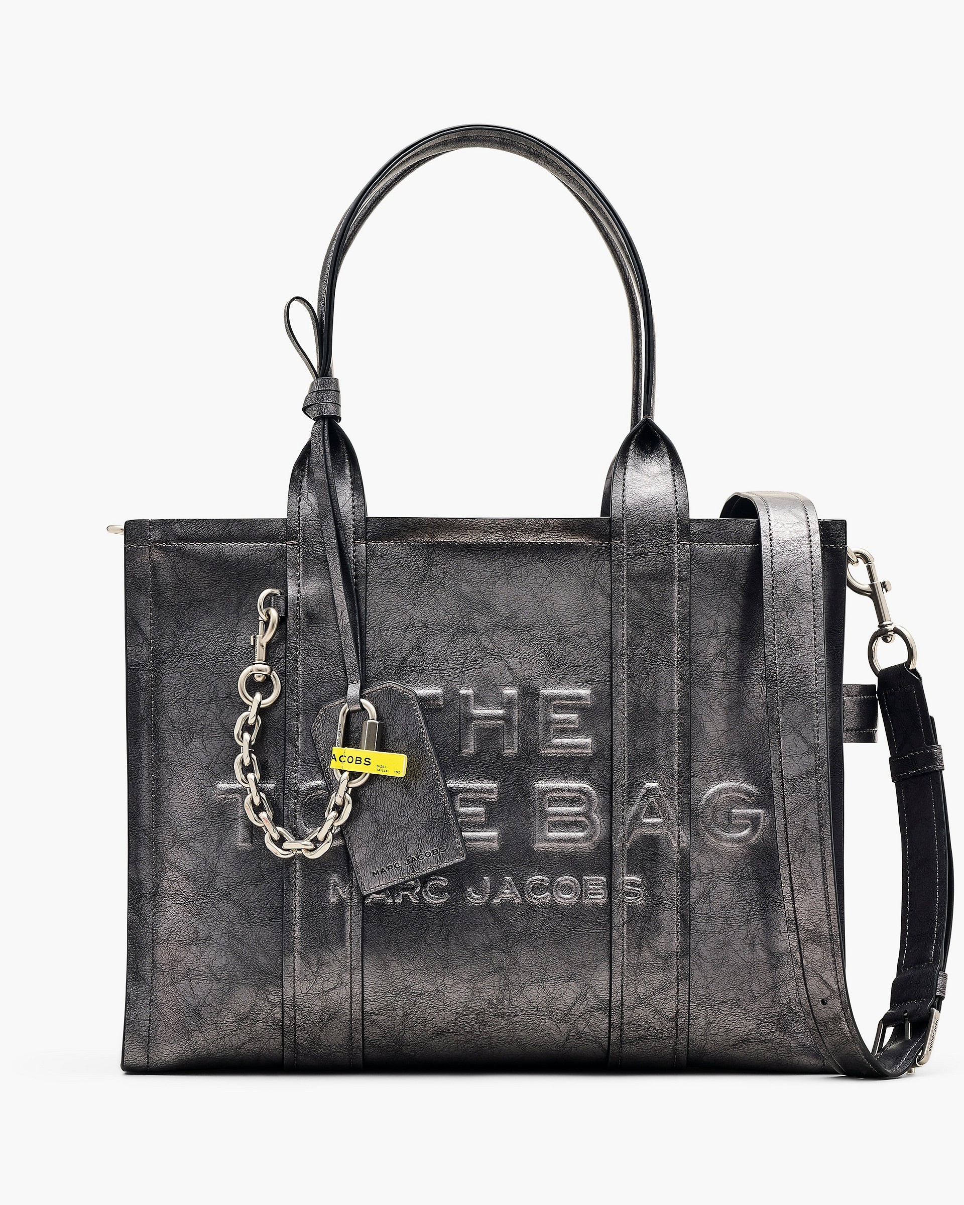 Marc Jacobs THE METALLIC DISTRESSED LARGE TOTE BAG REVERSIBLE