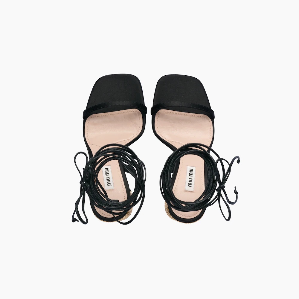 Patent leather and glitter sandals - 4