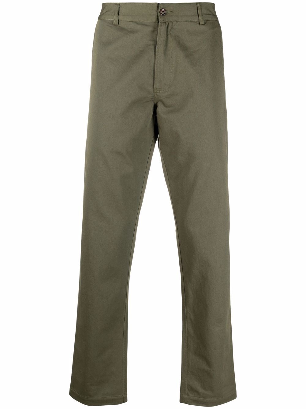 mid-rise straight-leg trousers - 1