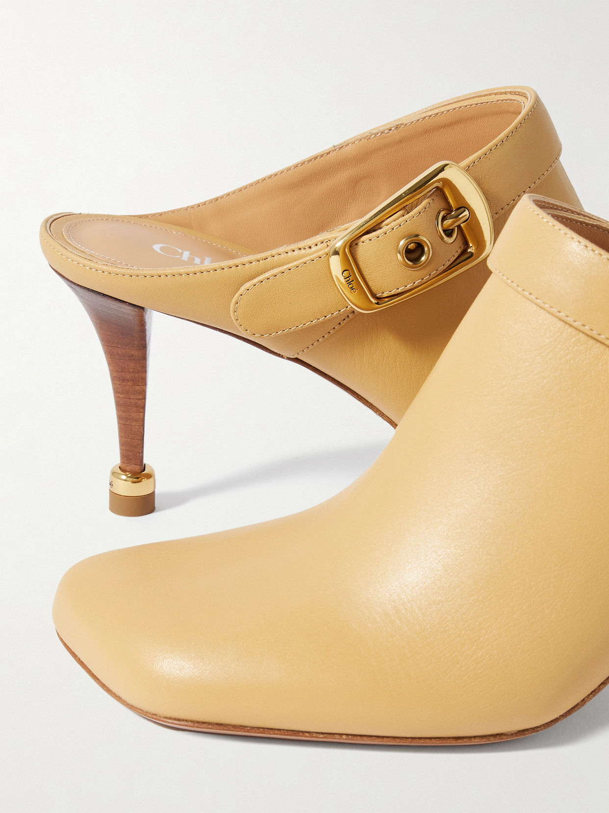 Andrea Leather Mules - 4