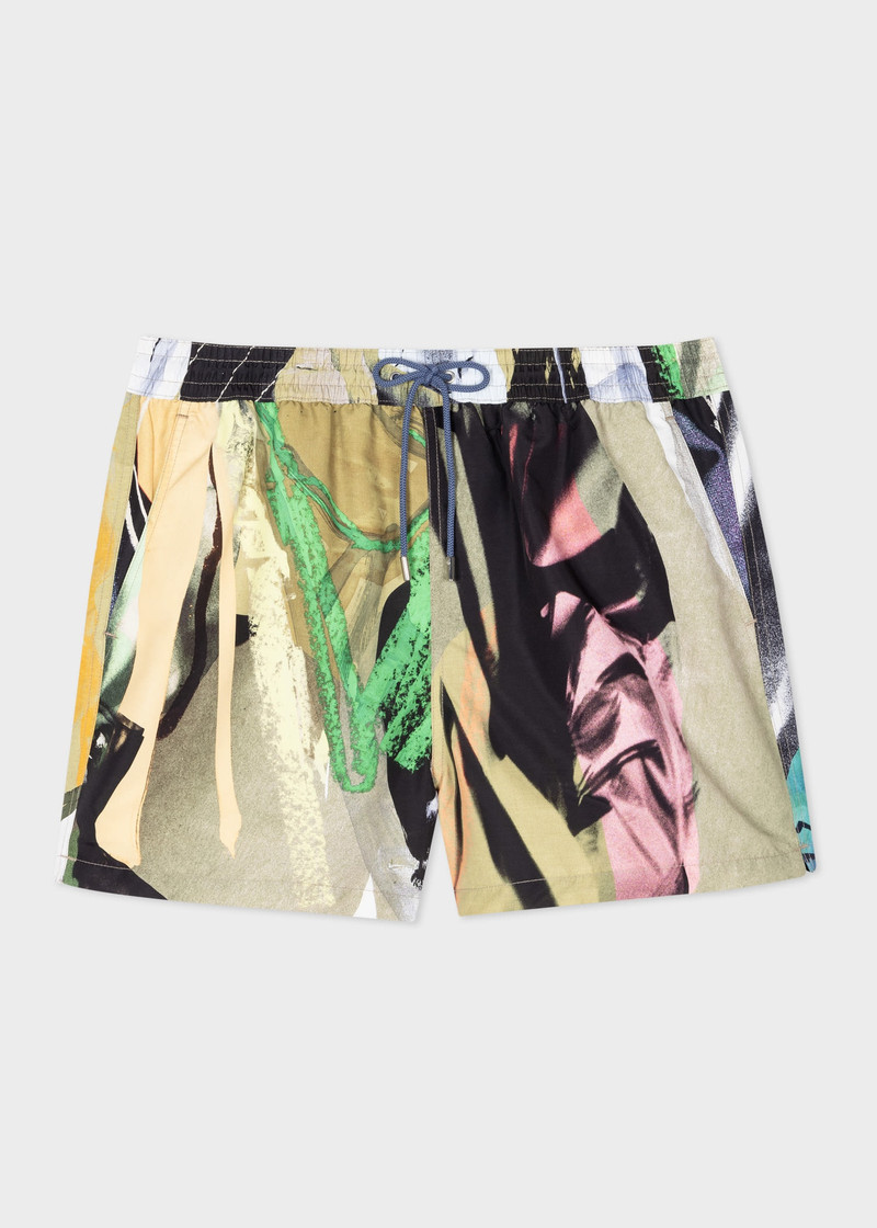 'Life Drawing' Print Swim Shorts 1