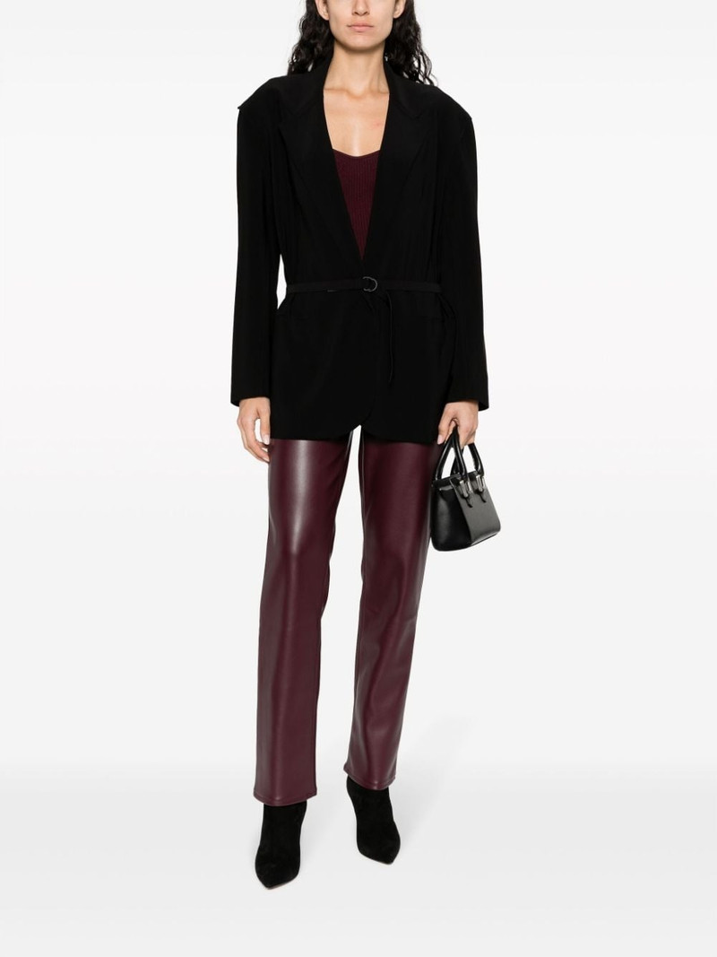 NORMA KAMALI notched-lapel belted blazer outlook