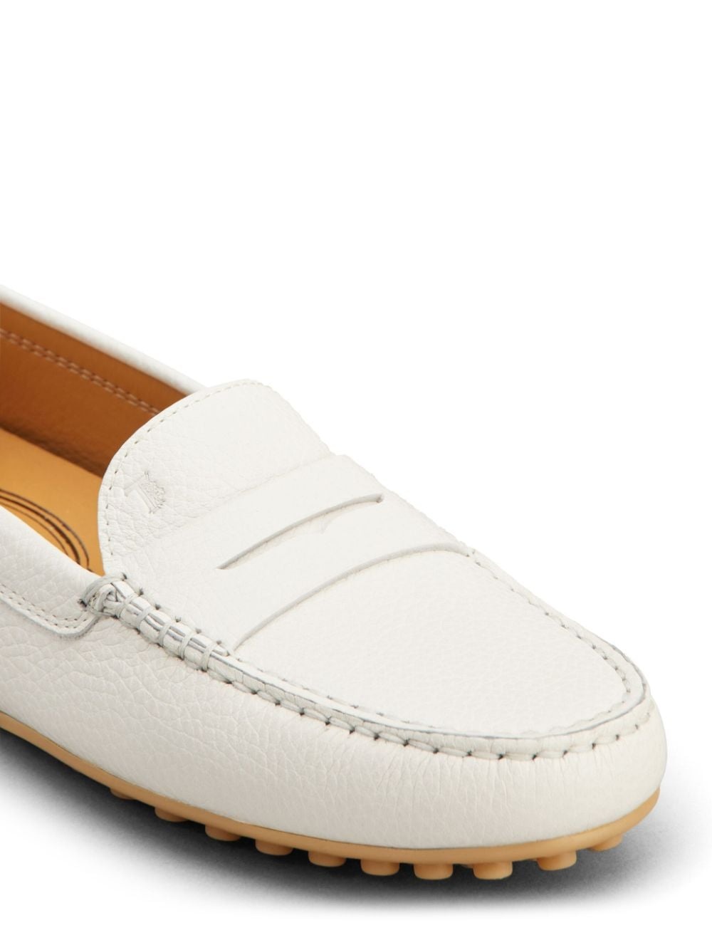 penny-slot leather loafers - 6