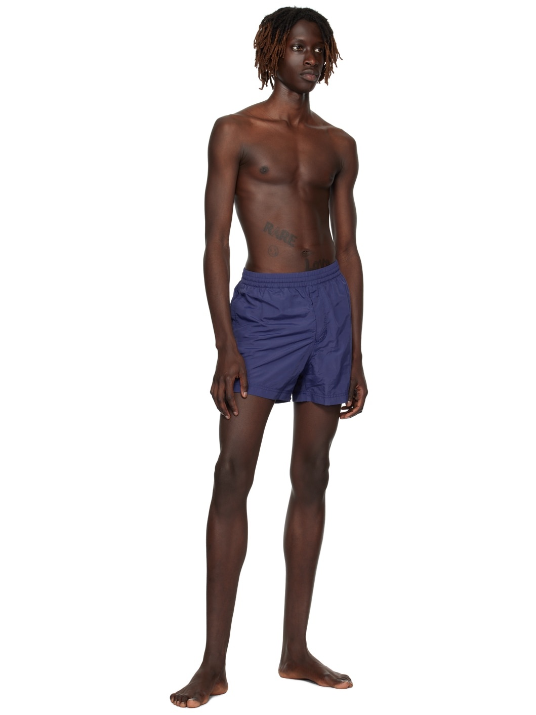 Blue Bonded Swim Shorts - 4