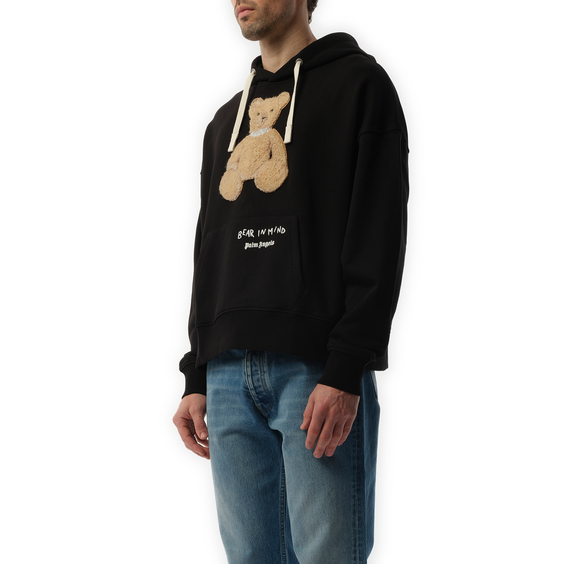 Bear in Mind Hoodie in Black/Brown - 5