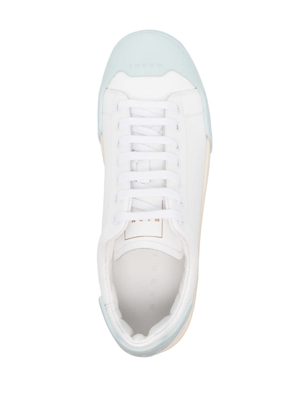 logo-debossed leather sneakers - 4