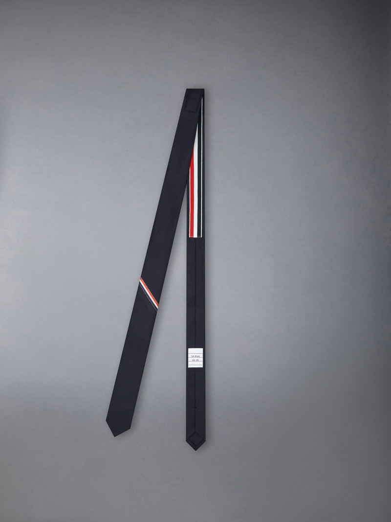 Thom Browne TWILL WOOL STRIPE SELVEDGE TIE outlook