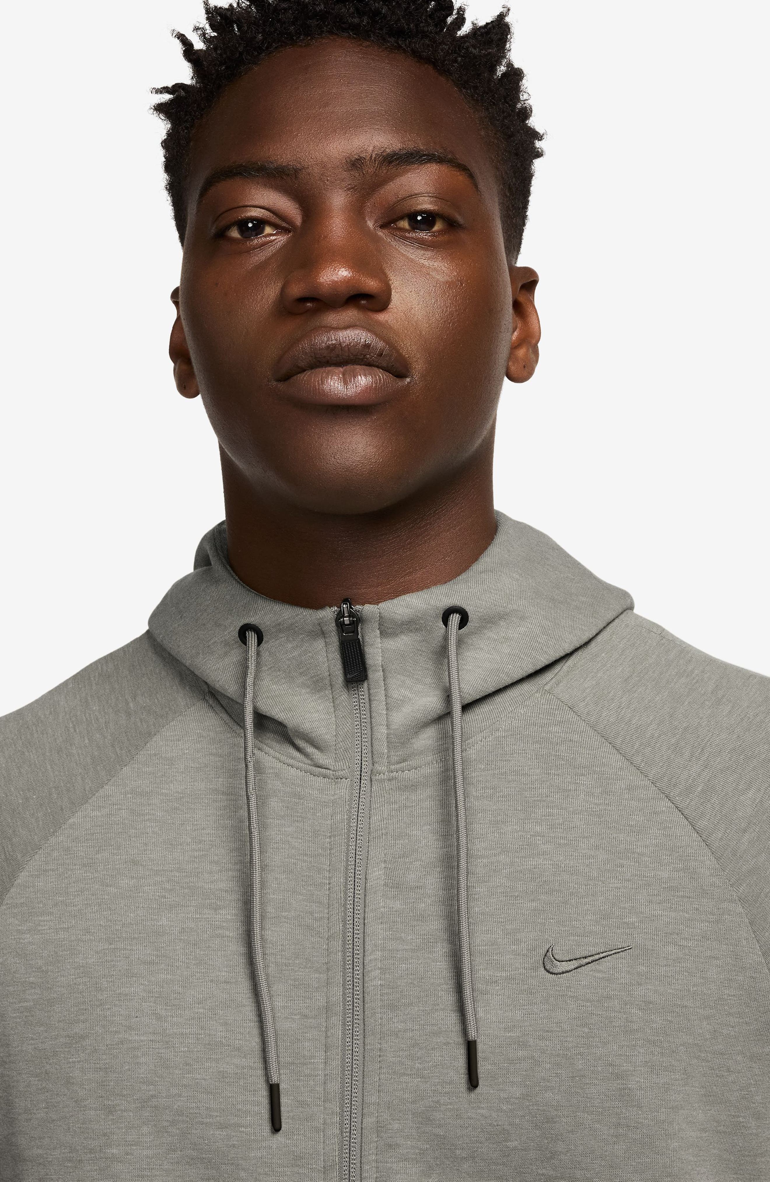 Nike Primary Dri-FIT Full Zip Hoodie in Light Army/Heather at Nordstrom - 3