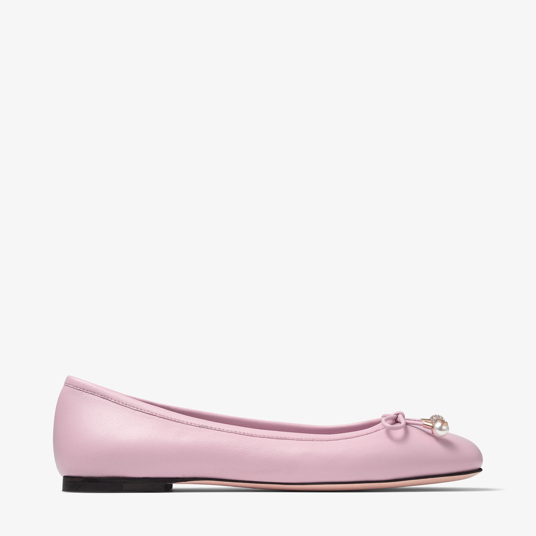 Elme Flat
Rose Nappa Leather Flats - 1