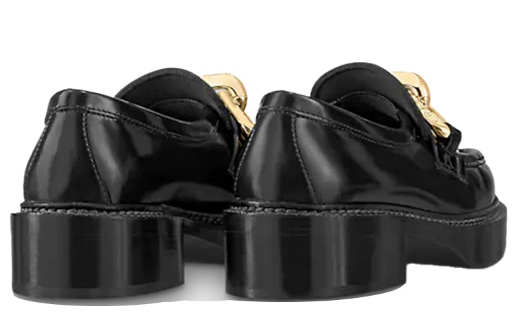 (WMNS) LOUIS VUITTON Academy Platform Loafers 'Black' 1A8VRI - 4