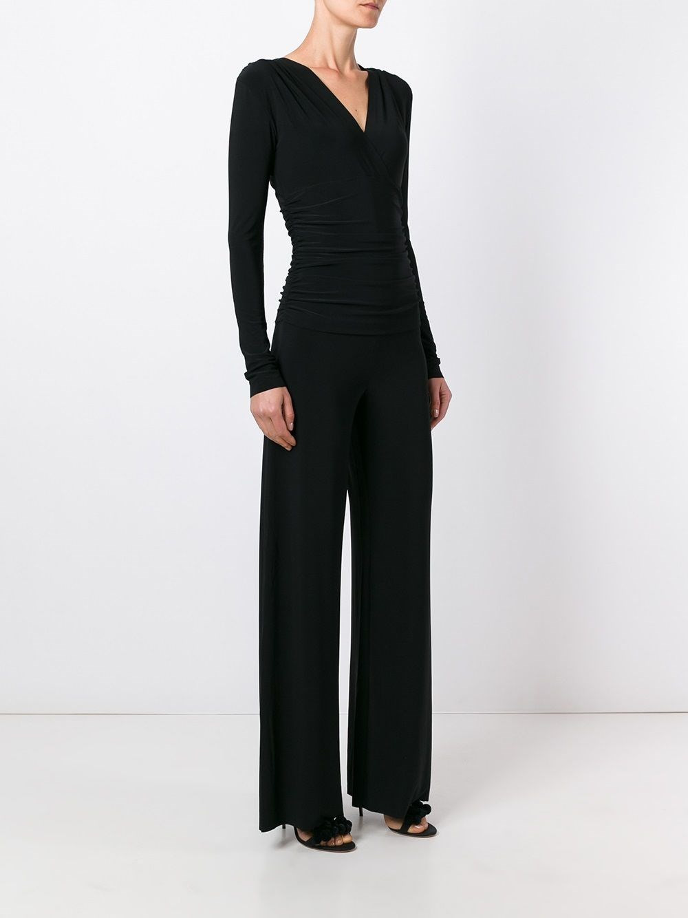 V-neck jersey jumpsuit - 3