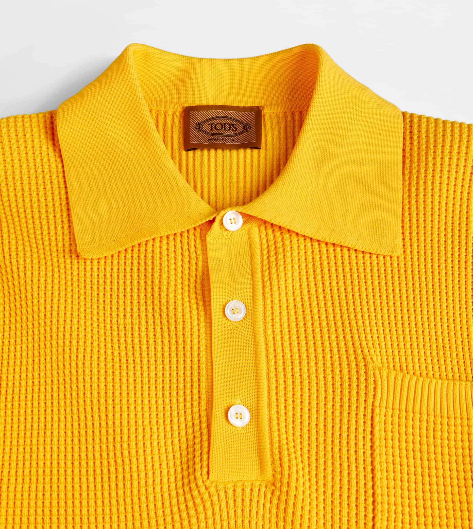 POLO SHIRT IN KNIT - YELLOW - 6