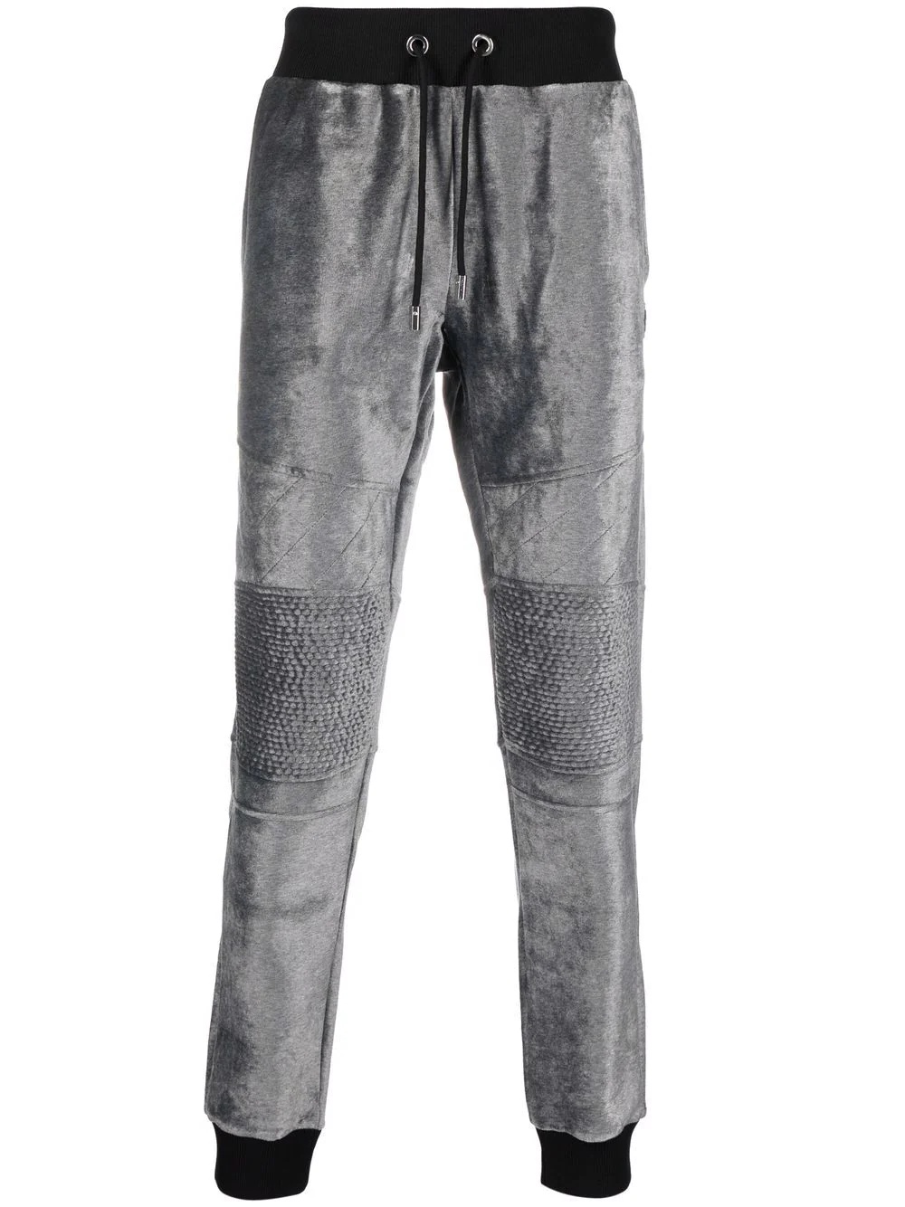 Iconic Plein velvet track pants - 1