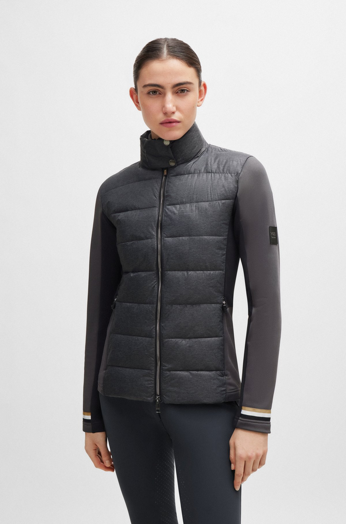 EQUESTRIAN HYBRID PUFFER JACKET WITH WATER-REPELLENT FINISH - 2
