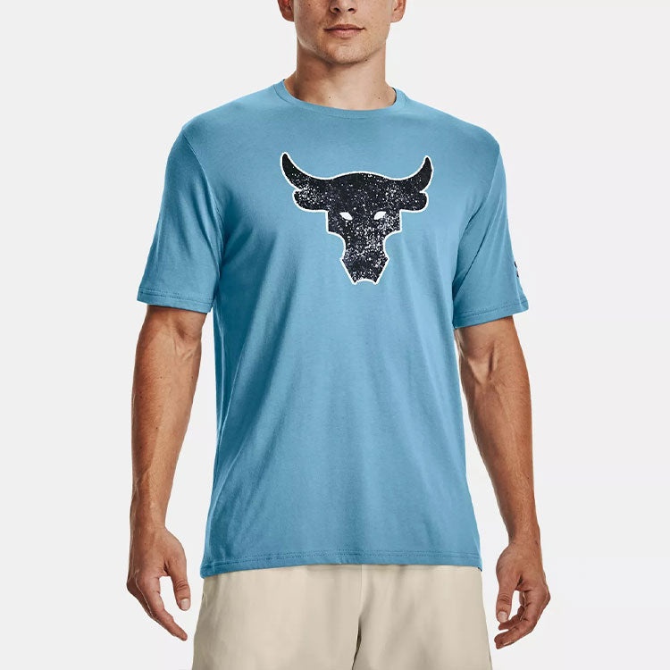 Under Armour Project Rock Brahma Bull Short Sleeve T-shirt 'Sky Blue' 1371214-416 - 3