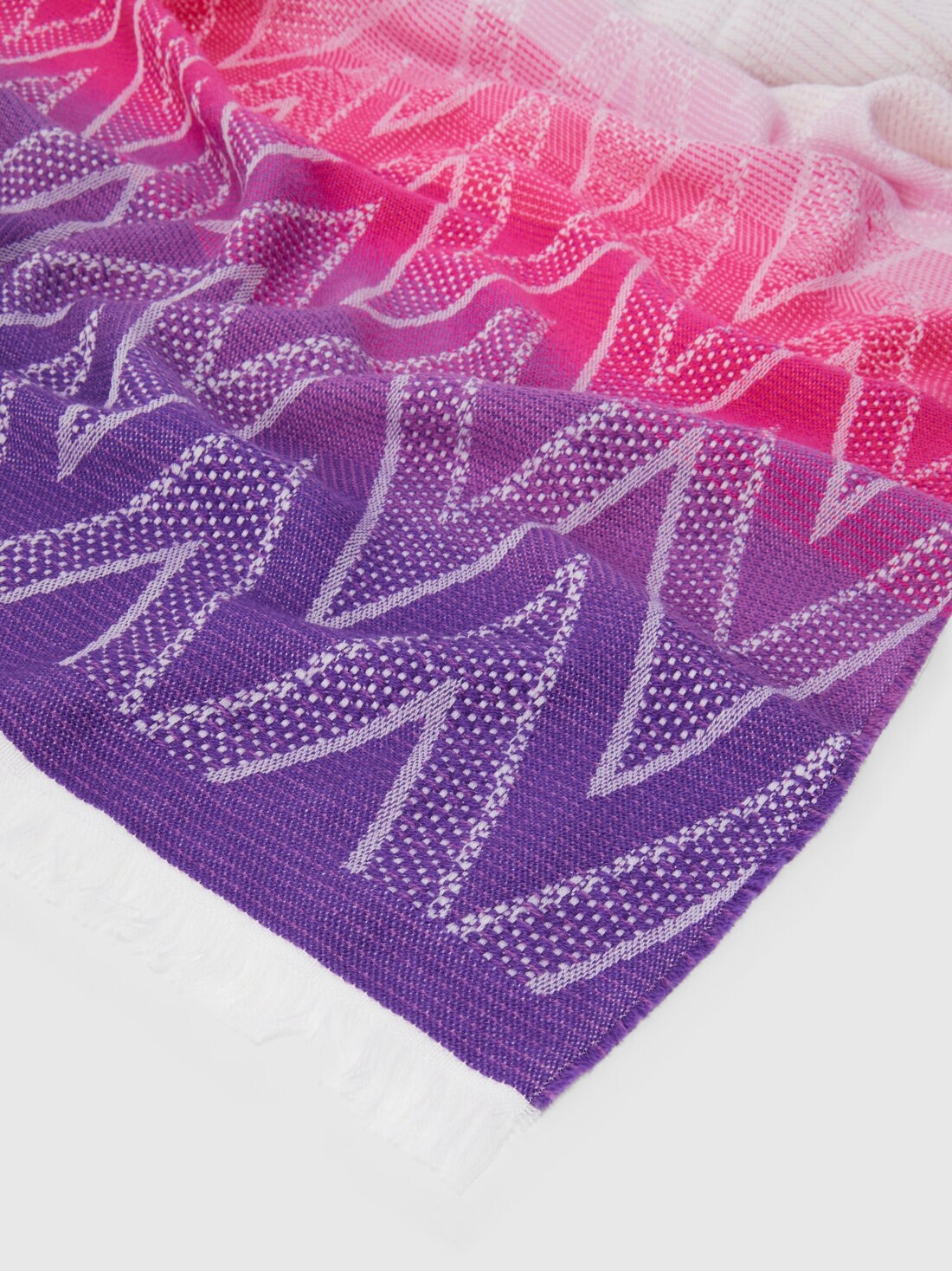 Wool stole with fringes - 2