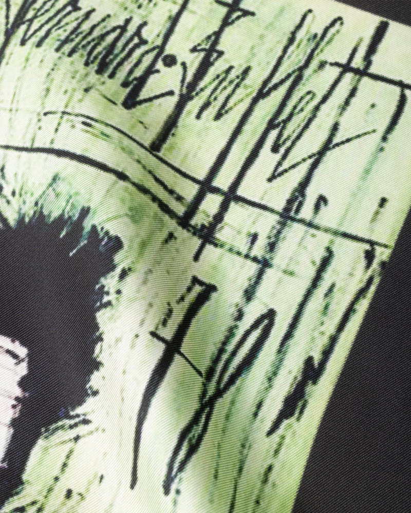 Prada Printed silk twill scarf outlook