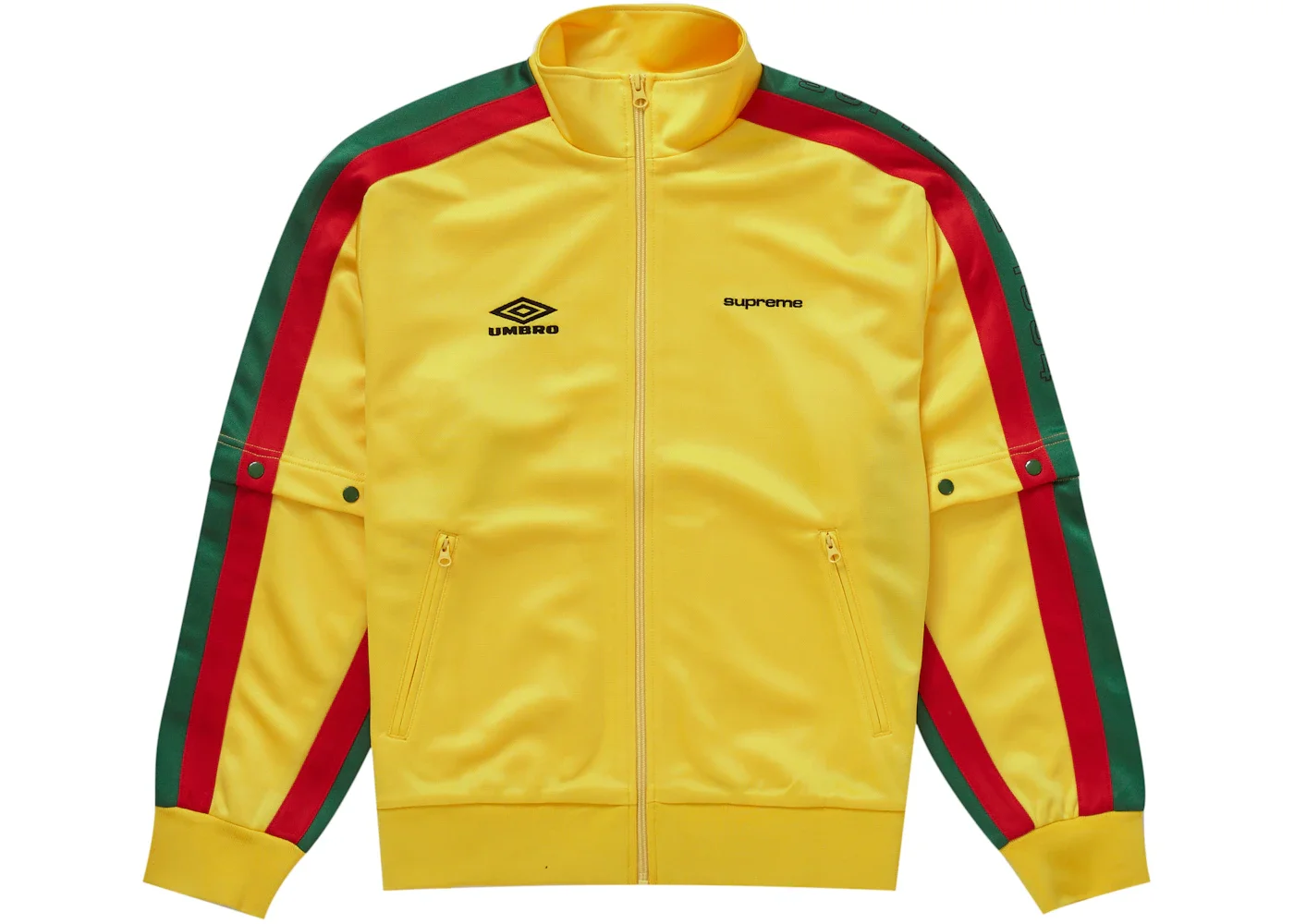 Supreme Umbro Snap Sleeve Jacket Yellow - 1