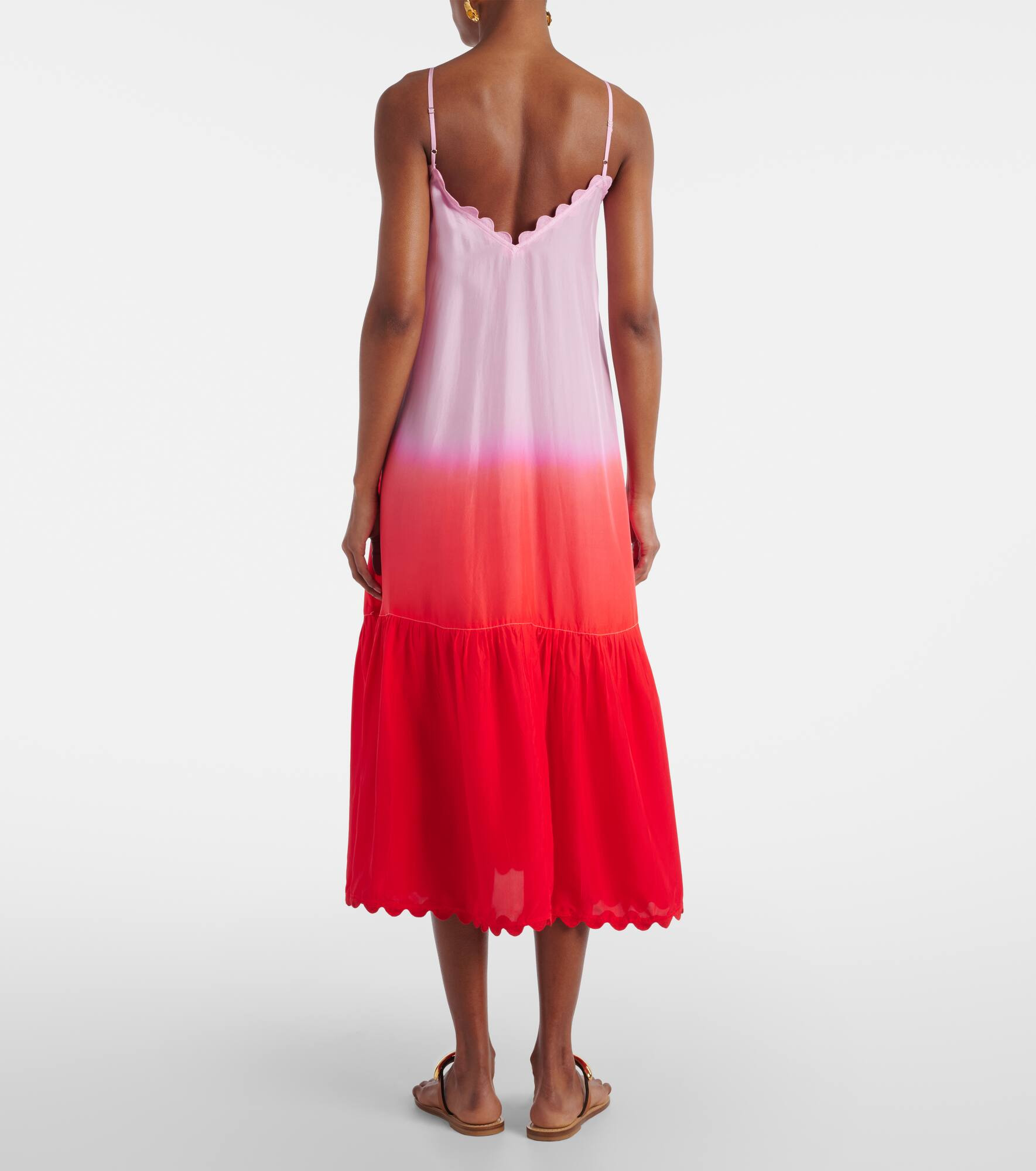 Ombré silk midi dress - 3