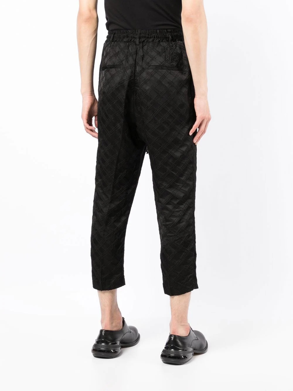 diamond-pattern lounge pants - 4