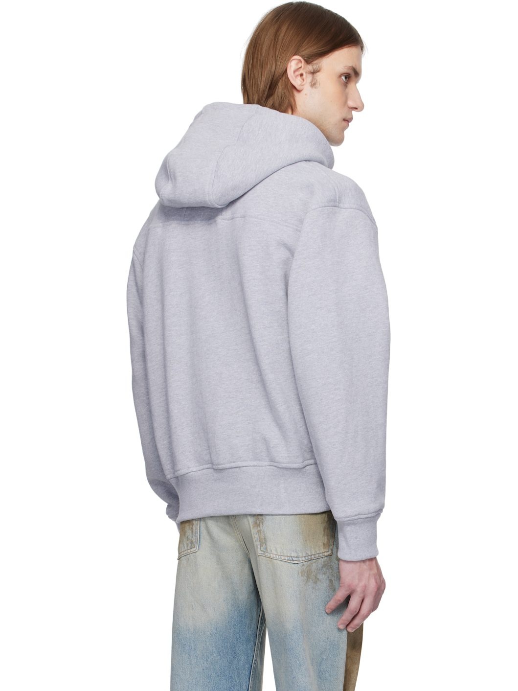 Gray Classique Full-Zip Hoodie - 3