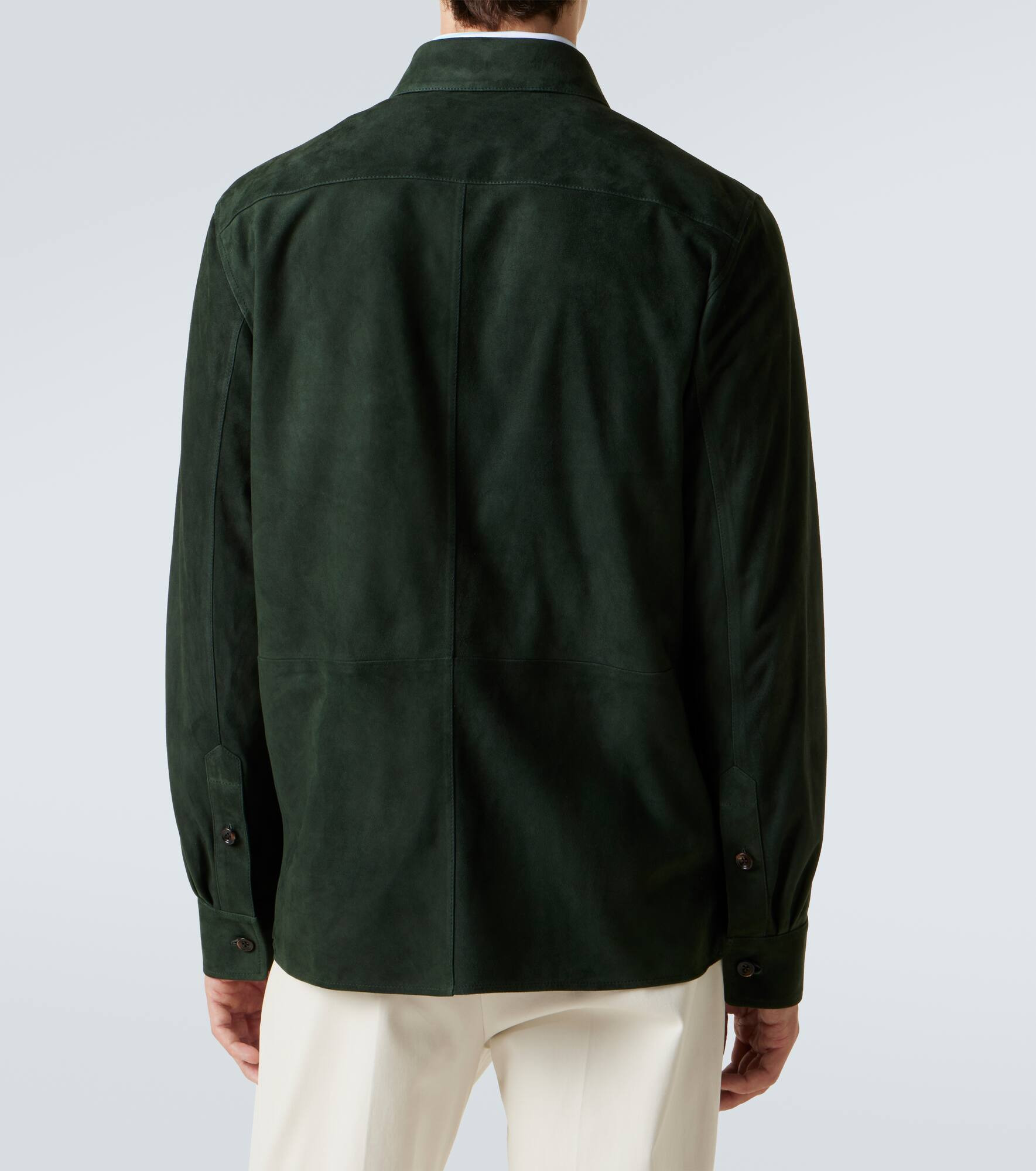 Barron suede overshirt - 4