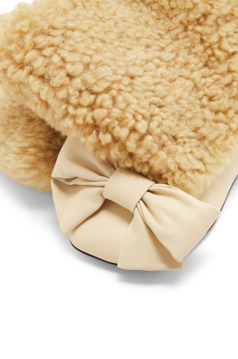 Toy flat bootie in shearling and lambskin 4