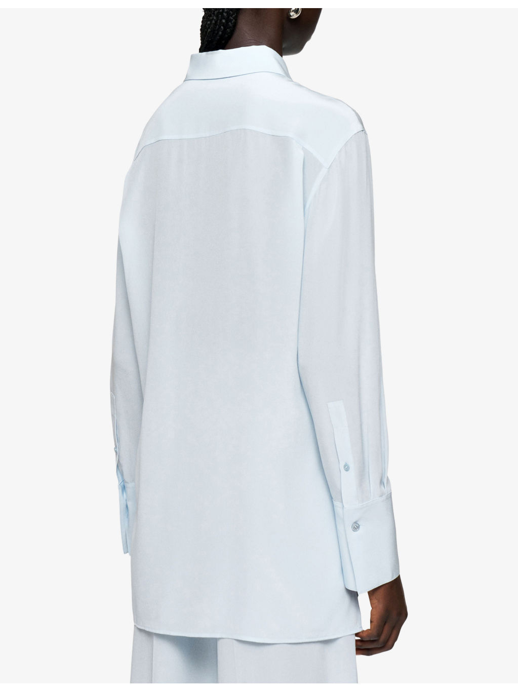 Bold Relaxed-Fit Silk-Crepe Blouse - 3