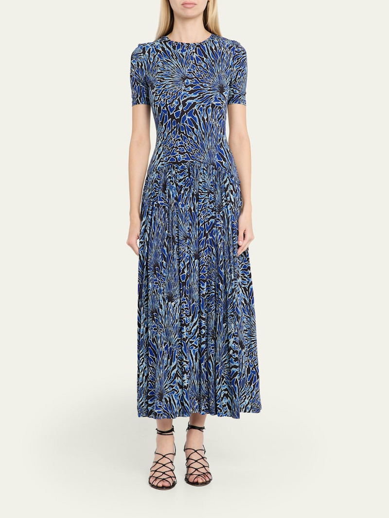 ULLA JOHNSON Sabine Short-Sleeve Jersey Maxi Dress outlook