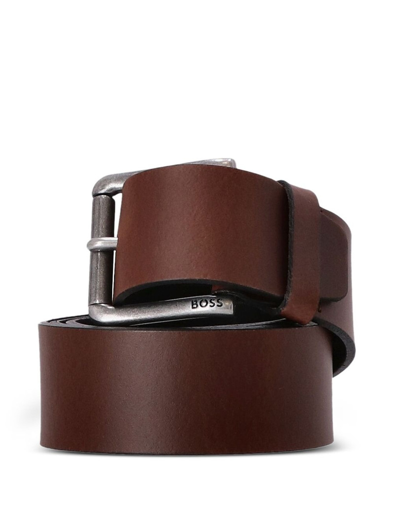 BOSS leather buckle belt outlook