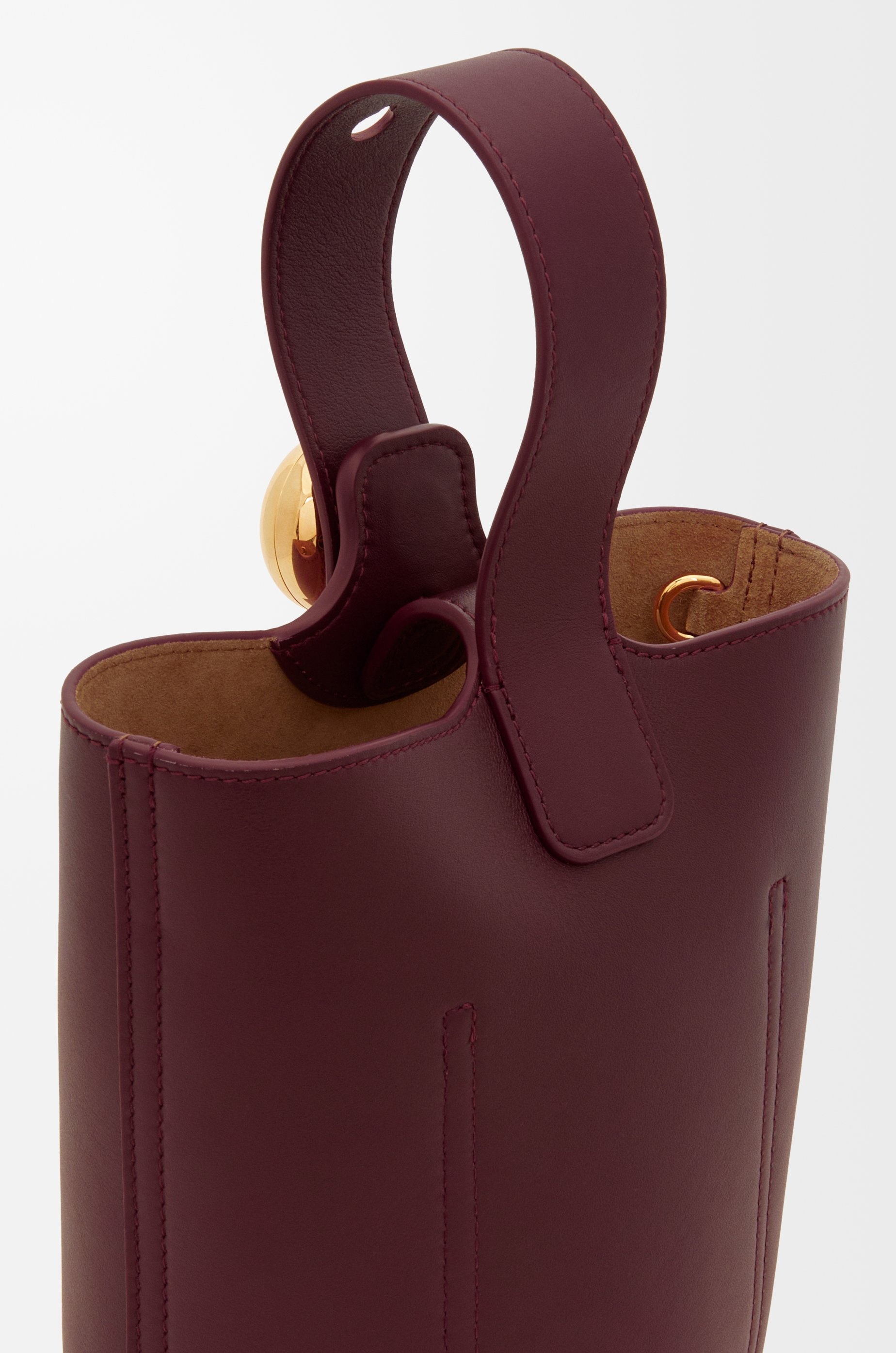 Mini Pebble Bucket bag in mellow calfskin - 10