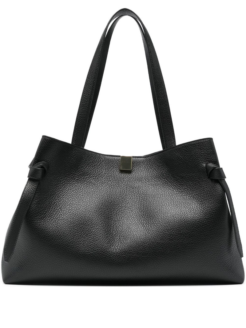 Gyoza leather tote bag 1