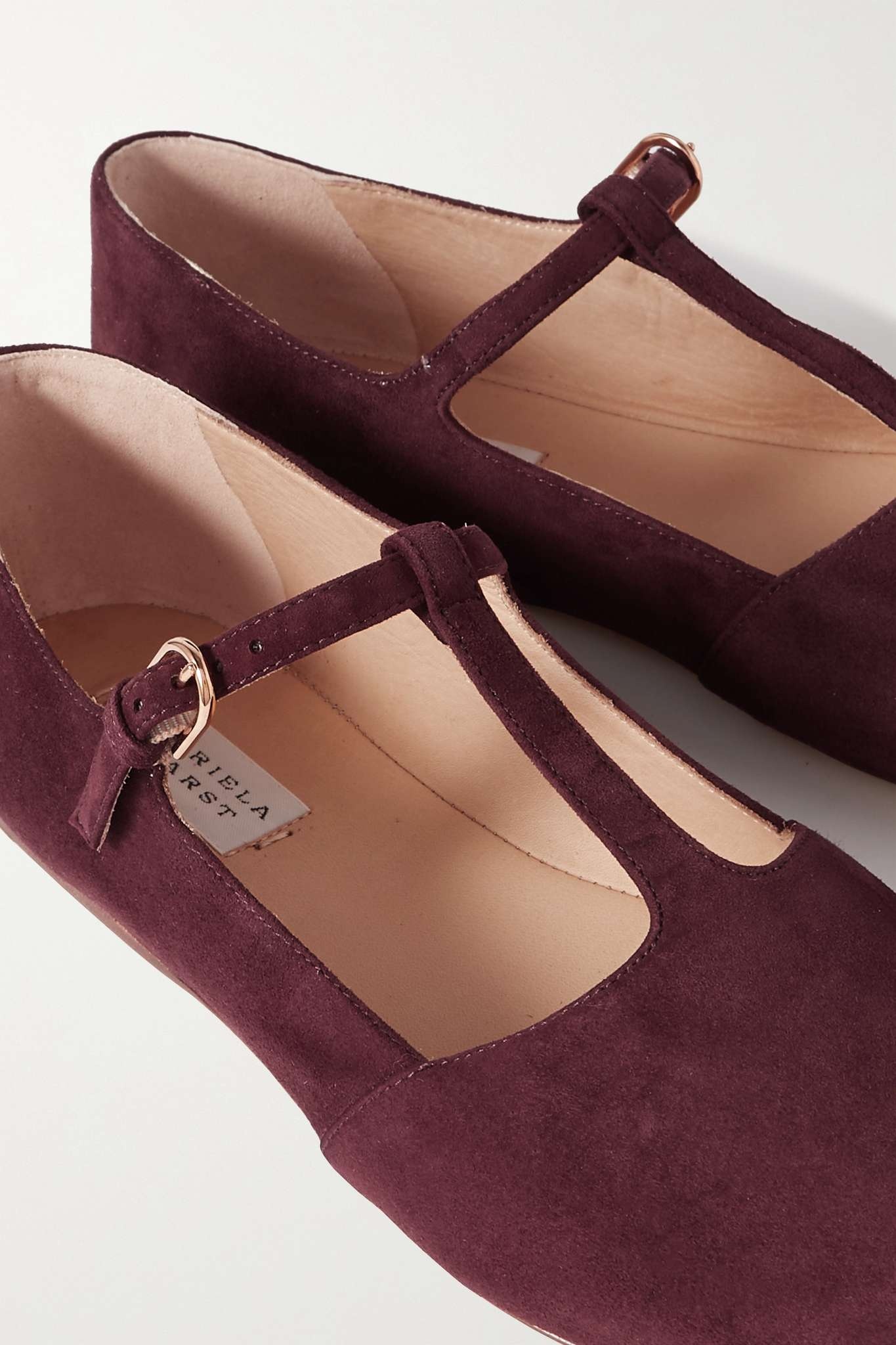 Lola suede point-toe flats - 4