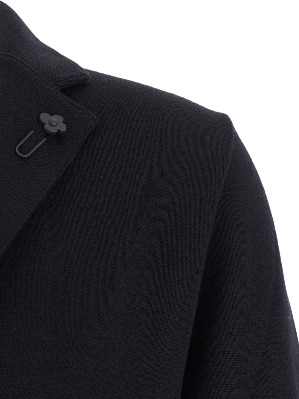 knitted two-button blazer - 3