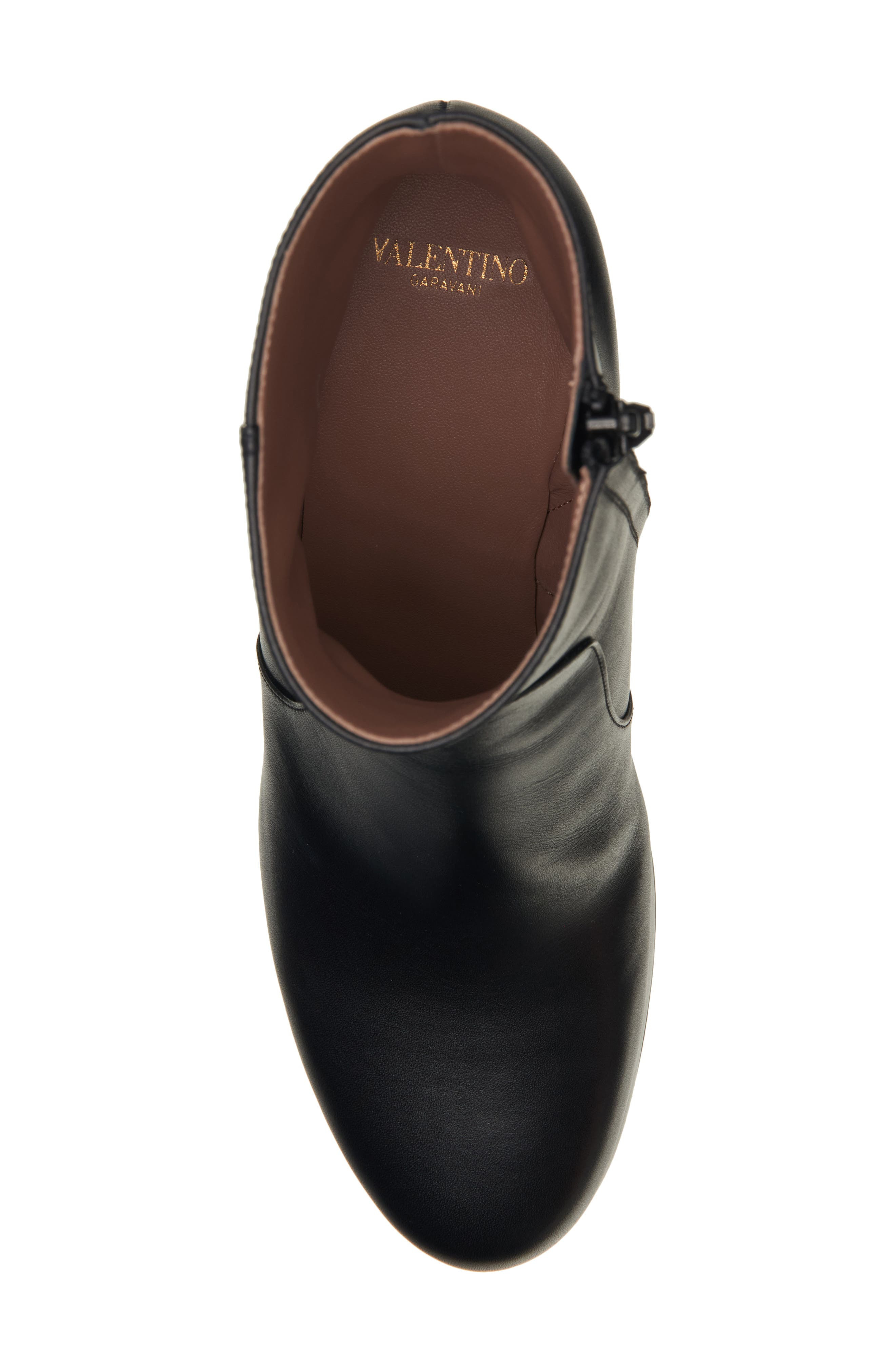 Valentino VLOGO Platform Bootie in 0No Nero at Nordstrom - 5