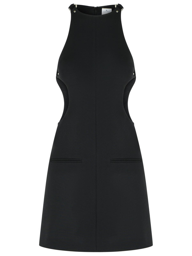 Courreges Black Wool Blend Dress Women - 1