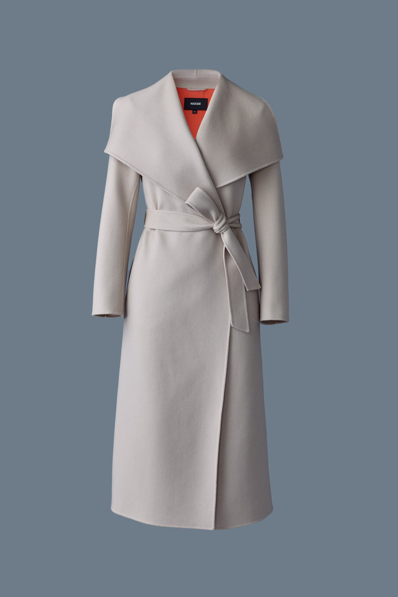 MAI-LST Double-Face Wool Stripe Wrap Coat 1