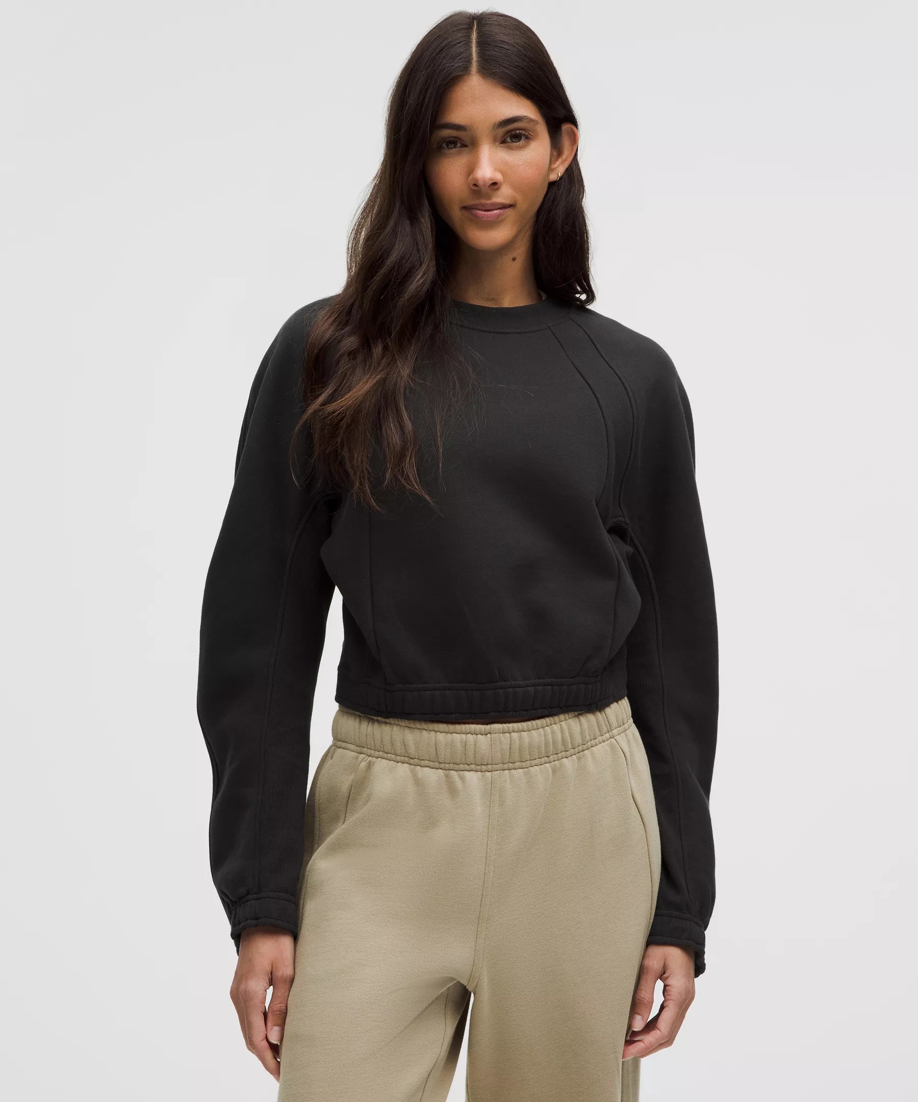 Scuba Cropped Relaxed Crewneck - 1