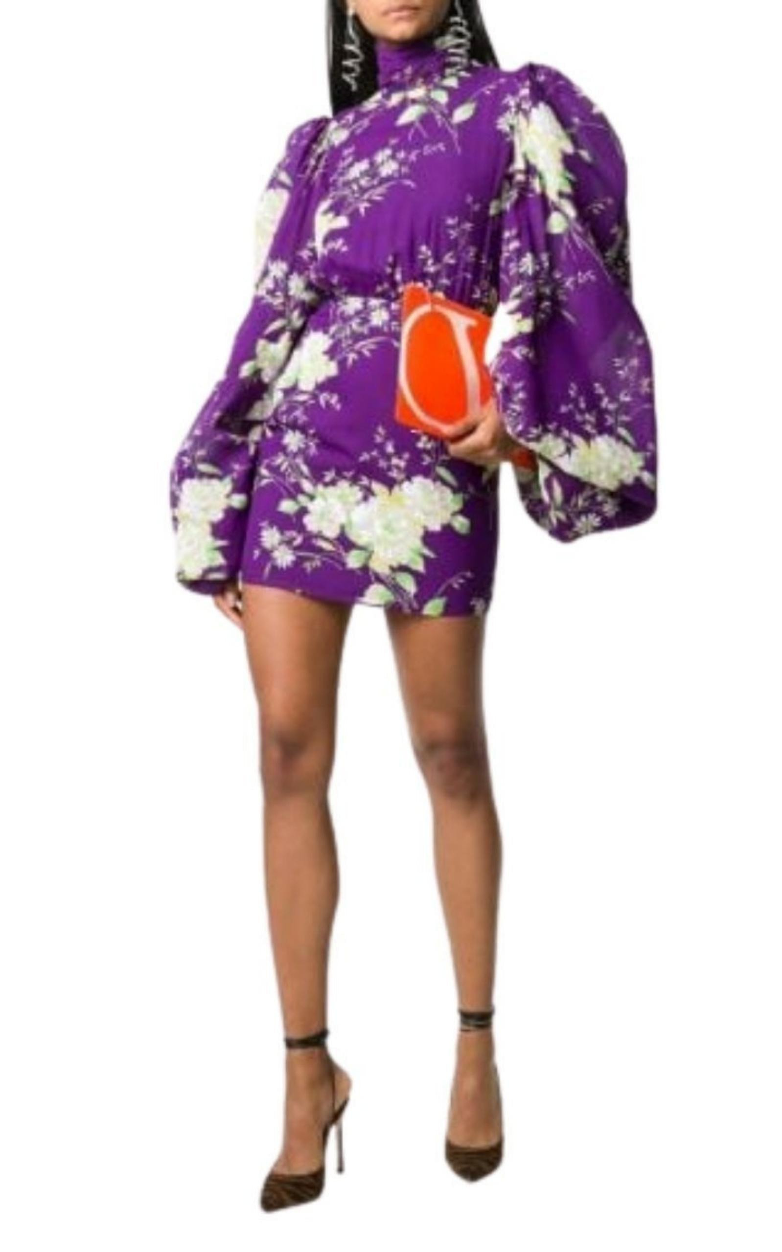 Gobi Floral-print Silk Mini Dress - 2