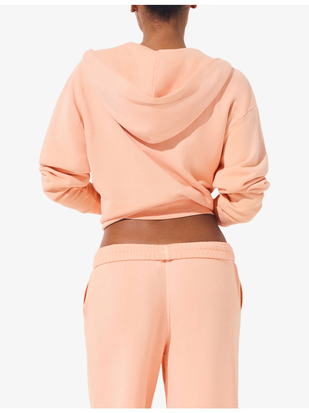 French Terry Zip-Up Cotton Hoody - 4